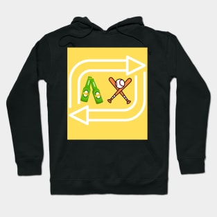 Beer Baseball Repeat Hoodie